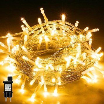 Світлодіодна гірлянда LEDYA, 10M, 100 світлодіодний світловий ланцюжок, потужність із 8 режимами освітлення, IP44 Внутрішні фото