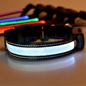 Світлодіодний нашийник для домашніх тварин USB Перезаряджуваний нашийник для собак Регульований сонячний заряд Нашийник для собак