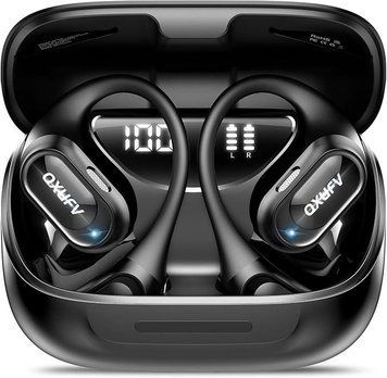 Навушники з відкритим вухом QXUFV, бездротові навушники Bluetooth 5.4 Deep Bass, бездротові навушники Bluetooth 48H з мікрофоном фото