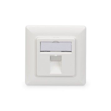 Лицевая панель Digitus 1х Keystone 80x80 с заземлением