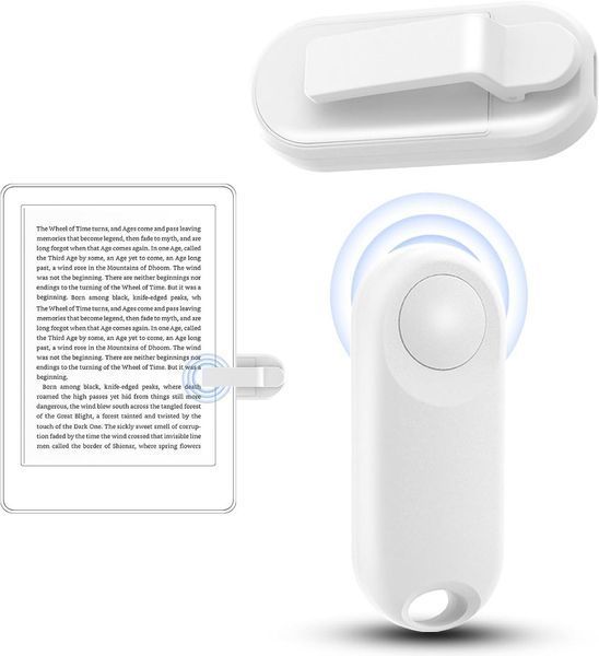 Пульт дистанційного керування DATAFY для перелискування сторінок на Kindle й електронних книгах (білий) фото