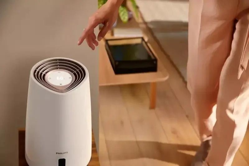 Розумний зволожувач повітря Philips Series 3000 HU3916/10 для приміщень до 45 м2 з технологією NanoCloud для дитячої кімнати