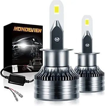 Комплект MONDEVIEW H1 Світлодіодна лампа фар 60W 16000LM 6000K