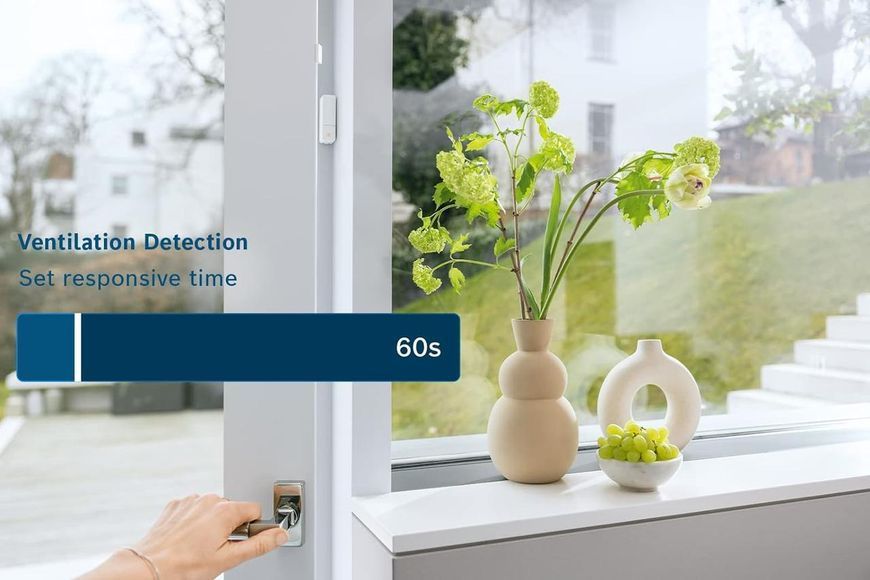 Інтелектуальний датчик для енергоефективного опалення Bosch Smart Home Door/Window Contact II, сумісний з Amazon Alexа фото