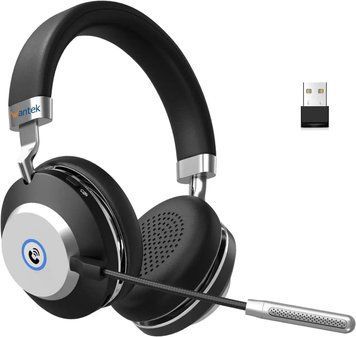Бездротова гарнітура Wantek з мікрофоном із функцією шумозаглушення AI Bluetooth-гарнітура навушники фото