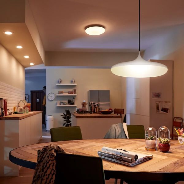 Б/В білий&nbsp;Підвісний світильник Philips Hue White Ambiance Cher з диммером фото