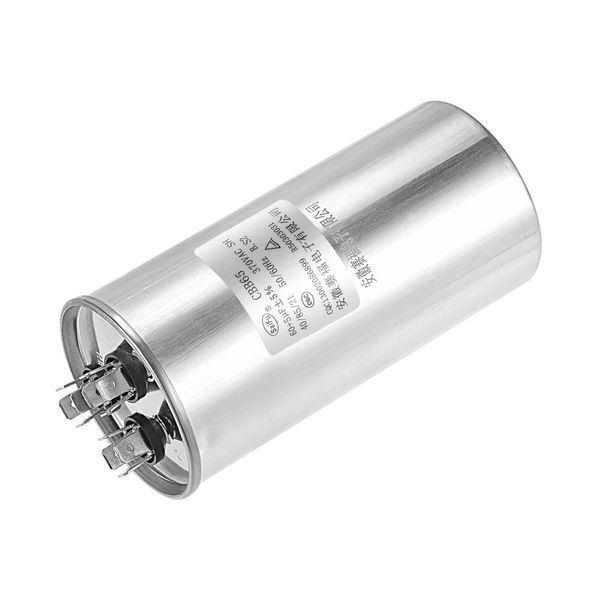 Uxcell Dual Run Capacitor Round CBB65 60/5uF 370V AC для двигуна кондиціонера фото
