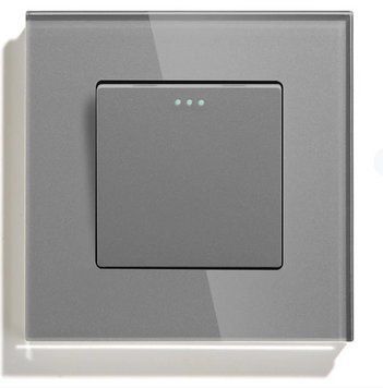 Механічні перемикачі Поперечний перемикач Bseed Button Light Switch 1/2/3 Gang 1/2 Way BSEED Switches Push Button 1/2/3 Gang 1/2 фото