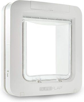 Дверцята для кішок та дрібних собак Sure Petcare SureFlap з мікрочіпом та таймером комендантської години, сумісна з RFID-мітками