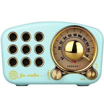Bluetooth-динамік Gredio Retro, вінтажне FM-радіо в класичному сучасному стилі, сильне посилення басів фото