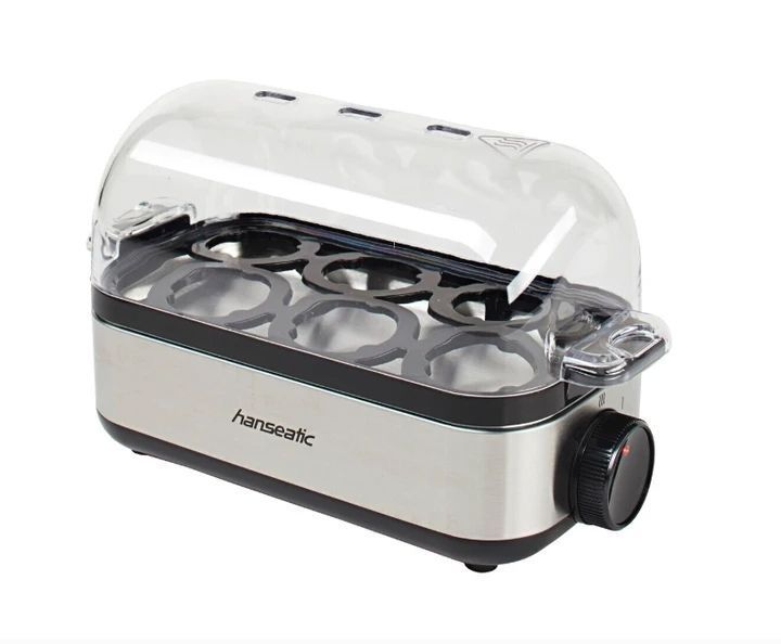 Яйцеварка Hanseatic 17005526 електрична на 6 яєць з нержавійки egg cooker для варіння яєць