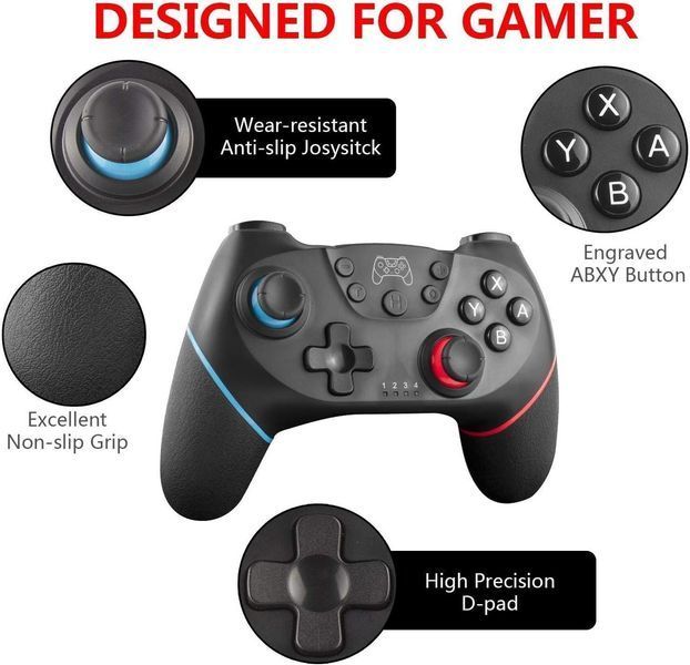 Модернізований бездротовий контролер для Switch 2/Lite/OLED Pro Controller Switch з ефектом Холла, S-witch Remote Joystick