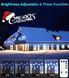 Вулична гірлянда Icicle Outdoor зі сніжинкою, 10,7M/35Ft 240LED Під'єднувані Icicle Lights Waterproof, 8 режимів і 3 таймери 2881229641 фото 3