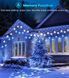 Вулична гірлянда Icicle Outdoor зі сніжинкою, 10,7M/35Ft 240LED Під'єднувані Icicle Lights Waterproof, 8 режимів і 3 таймери 2881229641 фото 2