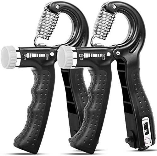 KDG Hand Grip Strengthener, 2-упаковка з регульованим опором 10-130 фунтів, Grip Strength фото