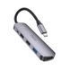 USB-hub хаб адаптер перехідник 5-в-1 HOCO HB27 |Type-C to HDMI+PD+USB3.0+USB2.0*2| Сірий 1763677430 фото 1