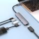 USB-hub хаб адаптер перехідник 5-в-1 HOCO HB27 |Type-C to HDMI+PD+USB3.0+USB2.0*2| Сірий 1763677430 фото 5