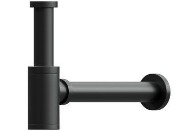 AQUA BAGNO Solo Design сифон для уплотнения запаха для умывальников 1 1/4"*32 мм черный матовый