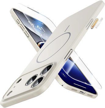 Чохол JUESHITUO для iPhone 17 Pro Max для Magsafe [Сверхневий і легкий] Захист кнопки керування камерою, із захистом екрана