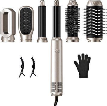 Повітряна щітка Onftrym Air Styler 6 в 1 з феном, щітка для повітродувки потужністю 1000 Вт із 3 регульованими температурами