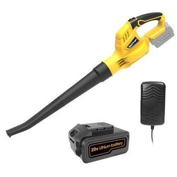 Аккумуляторная воздуходувка для листьев Werktough 20V B001-серия с батареей 3.0A и быстрым зарядным устройством Подметка для листь