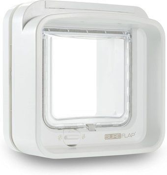 Дверцята для кішок SureFlap Sure Petcare DualScan з мікрочіпом, RFID-бірки для нашийників та сумісність з мікрочіпом, керування