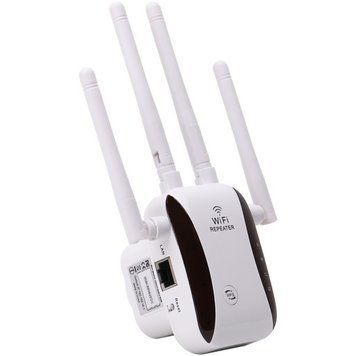 Wi-Fi роутер підсилювач сигналу Repeater 2.4G 5G 1200Mbps з виделкою для розетки Білий фото