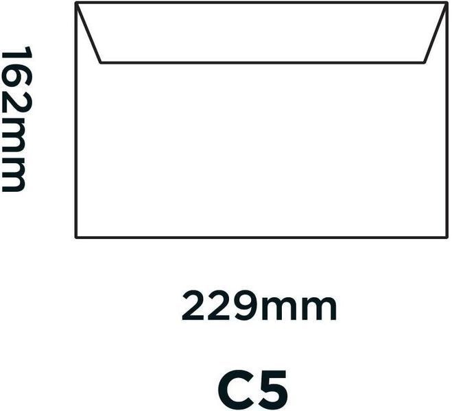 Blake Premium Office C5 162 x 229 мм 120 г/кв.м конверти-гаманці Peel & Seal