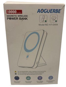 Aoguerbe KT-D001 10000 mAh Портативний магнітний бездротовий зарядний блок живлення (БІЛИЙ)