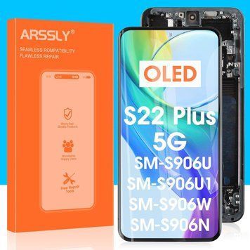 OLED для Samsung Galaxy S22+ Plus 5G Заміна екрана, РК-дисплей для Samsung S22 Plus SM-G906U G906A G906W 6.6-дюймовий сенсорний ди