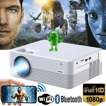 JEEMAK P200 Портативний 4K 1080P проектор з Wi-Fi Bluetooth відео та кіно для домашнього кінотеатру фото