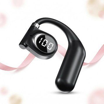 Одинарний навушник, навушники K1 Open-Ear Bluetooth 5.3, 14 годин відтворення, 13-міліметрові драйвери, світлодіодний цифровий фото