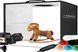 Light Box Photography 30 см/12"x12" Портативная фотокабина, мини-комплект для съемки с 120 светодиодными лампами с затемнением