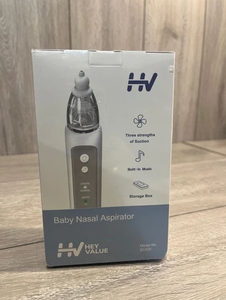 Аспіратор електричний назальний HeyValue BC025, 3 режими, 65 кПа, USB