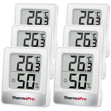 ThermoPro TP49W-6 Цифровой мини-термо-гигрометр Термометр Комнатный термометр 6 Внутренний измеритель температуры и влажности