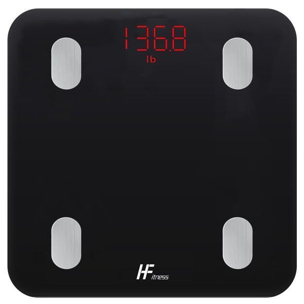 Цифрові ваги HomeFashion HFitness 19x Індекси складу тіла Розумні ваги Ваги для ванної кімнати для ваги тіла Монітор жиру